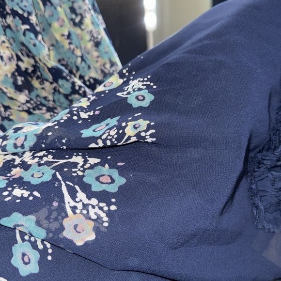 LC Lauren Conrad- Women’s Strapless Floral Chiffon Lined dress size 8 - Picture 4 of 8